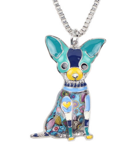 Chihuahua Jewelry - Chihuahua Necklace- Chihuahua Art - Chihuahua Watercolor - Chihuahua Figurine- FREE Shipping