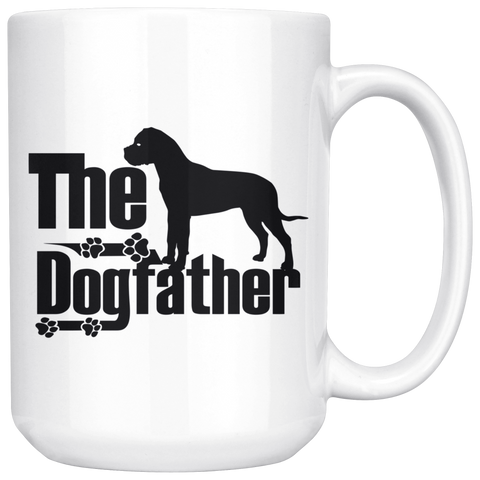 Bullmastiff Lover Gifts The Dogfather 15oz White Coffee Mug