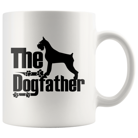 Schnauzer Lover Gifts The Dogfather 11oz White Coffee Mug