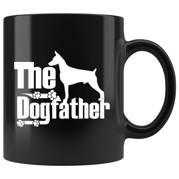 Doberman Lover Gifts The Dogfather 11oz Black Coffee Mug