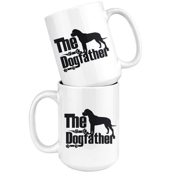 Bullmastiff Lover Gifts The Dogfather 15oz White Coffee Mug