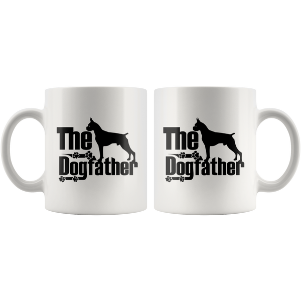 Boxer Lover Gifts The Dogfather 11oz White Coffee Mug