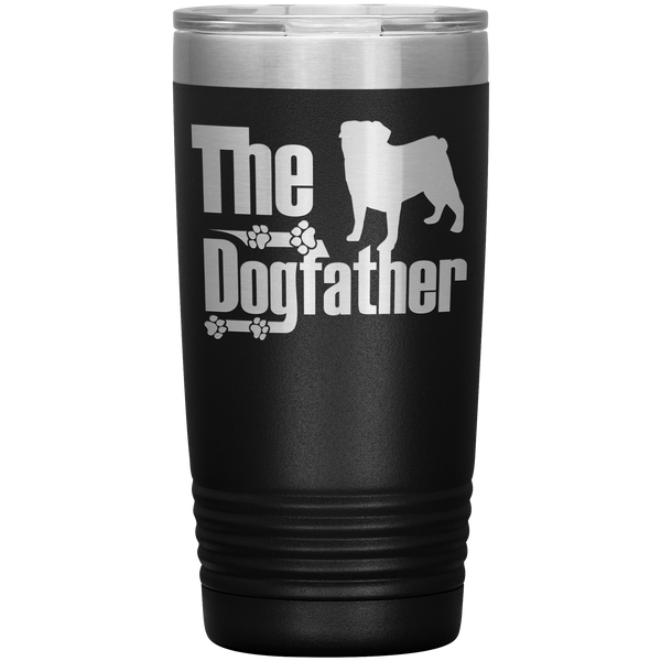 DogFather - Pug - 20oz Vacuum Tumbler