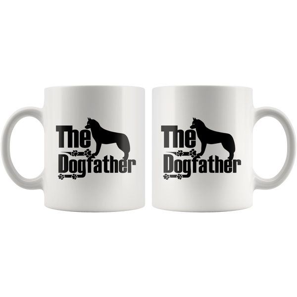 Siberian Husky Lover Gifts The Dogfather 11oz White Coffee Mug