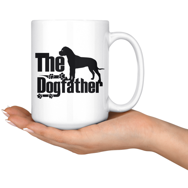Bullmastiff Lover Gifts The Dogfather 15oz White Coffee Mug