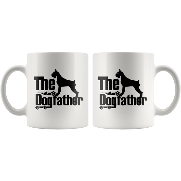 Schnauzer Lover Gifts The Dogfather 11oz White Coffee Mug