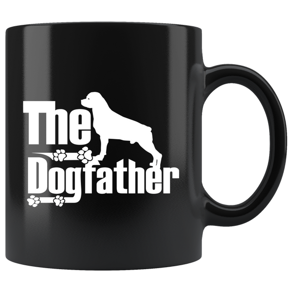 Rottweiler Lover Gifts The Dogfather 11oz Black Coffee Mug