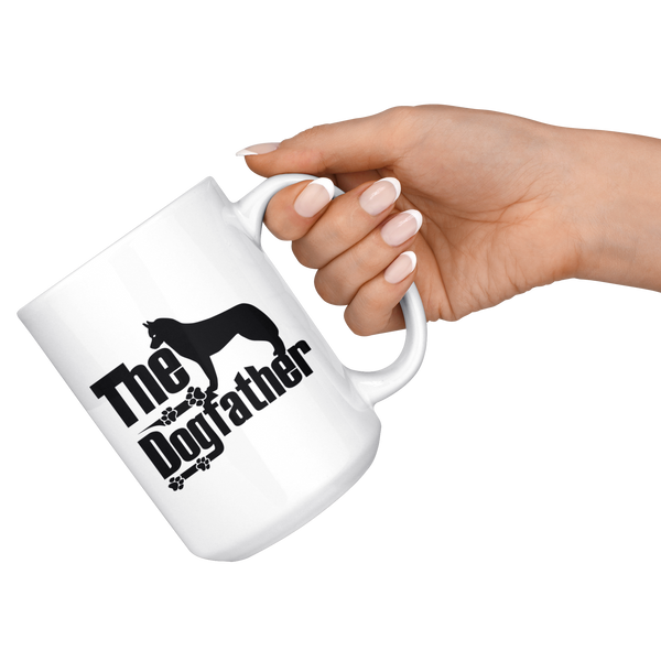 Siberian Husky Lover Gifts The Dogfather 15oz White Coffee Mug