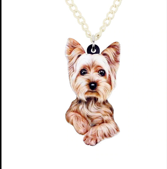 Yorkie Jewelry - Yorkie Necklace- Yorkie Earrings - Yorkie Gift - Yorkshire Keychain FREE Shipping