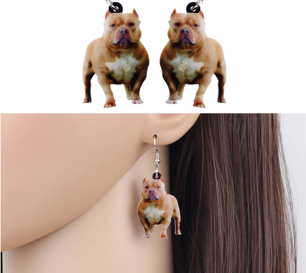 Pit Bull Jewelry - Pit Bull Necklace- Pit Bull Art - Pit Bull Earrings - Pit Bull Gifts - FREE Shipping
