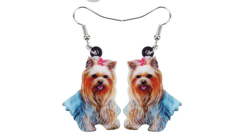 Shih tzu Jewelry - Shih tzu Necklace- Shih tzu Art - Shih tzu Earrings - FREE Shipping