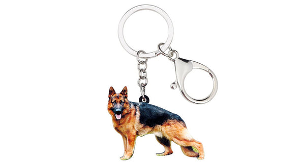 German Shepherd Keychain - German Shepherd Necklace- German Shepherd Jewelry - German Shepherd Earrings - FREE Shipping