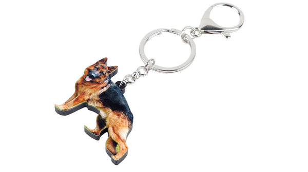 German Shepherd Keychain - German Shepherd Necklace- German Shepherd Jewelry - German Shepherd Earrings - FREE Shipping