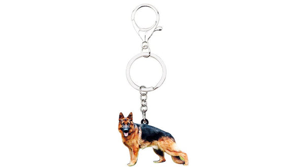 German Shepherd Keychain - German Shepherd Necklace- German Shepherd Jewelry - German Shepherd Earrings - FREE Shipping