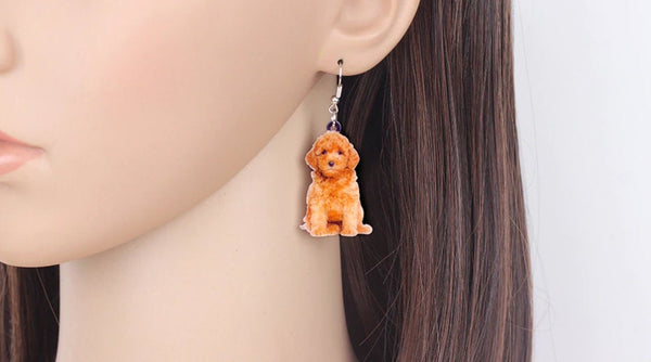 Goldendoodle Jewelry - Goldendoodle Necklace- Goldendoodle Lover - Goldendoodle Earrings - Goldendoodle Jewelry Set - FREE Shipping