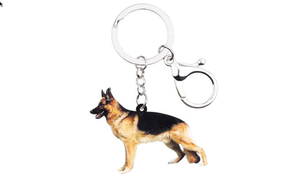 German Shepherd Keychain - German Shepherd Necklace- German Shepherd Jewelry - German Shepherd Earrings - FREE Shipping