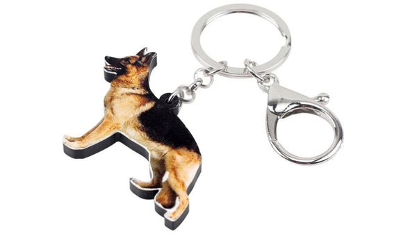 German Shepherd Keychain - German Shepherd Necklace- German Shepherd Jewelry - German Shepherd Earrings - FREE Shipping