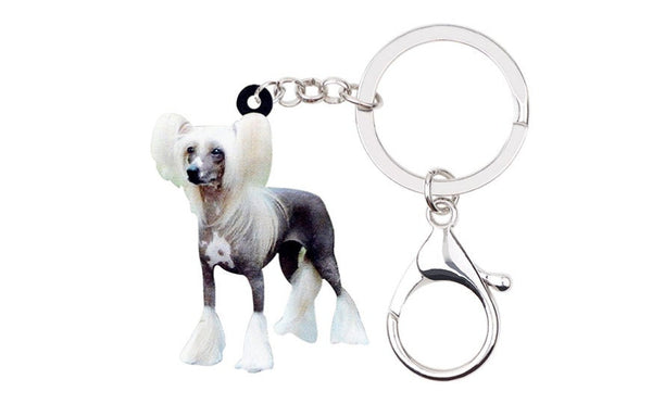Chinese Crested Keychain - Chinese Crested Necklace- Chinese Crested Jewelry - Chinese Crested Earrings - FREE Shipping