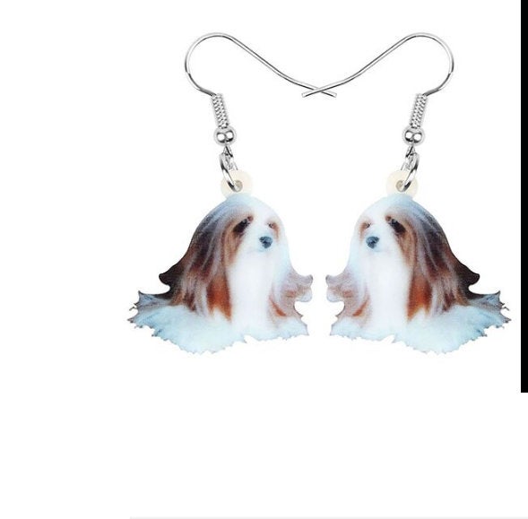 Havanese Jewelry - Havanese Dog Necklace- Havanese Art - Havanese Earrings - Havanese Jewelry FREE Shipping