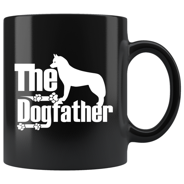 Siberian Husky Lover Gifts The Dogfather 11oz Black Coffee Mug