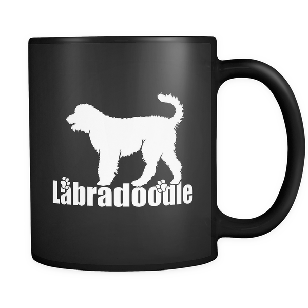 Labradoodle 11oz Black Mug