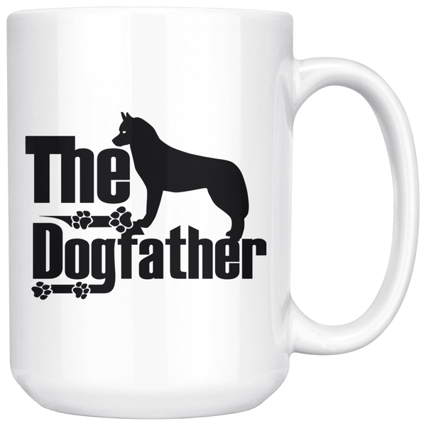 Siberian Husky Lover Gifts The Dogfather 15oz White Coffee Mug