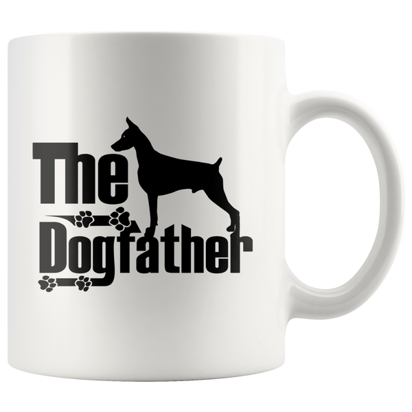 Doberman Lover Gifts The Dogfather 11oz White Coffee Mug