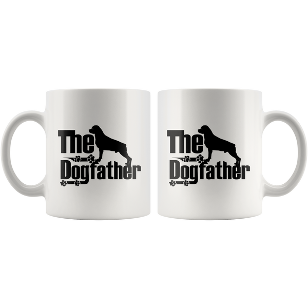 Rottweiler Lover Gifts The Dogfather 11oz White Coffee Mug