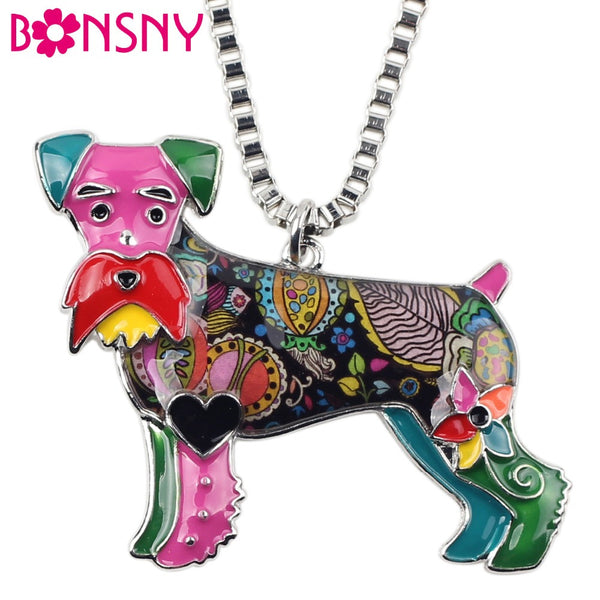 Schnauzer Designer Pendant & Choker Necklace