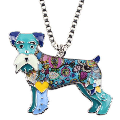 Schnauzer Designer Pendant & Choker Necklace