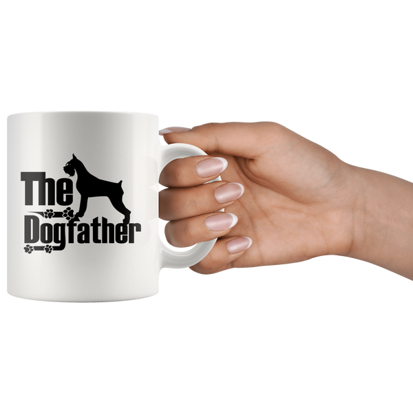 Schnauzer Lover Gifts The Dogfather 11oz White Coffee Mug