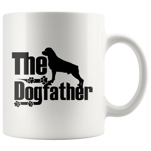 Rottweiler Lover Gifts The Dogfather 11oz White Coffee Mug