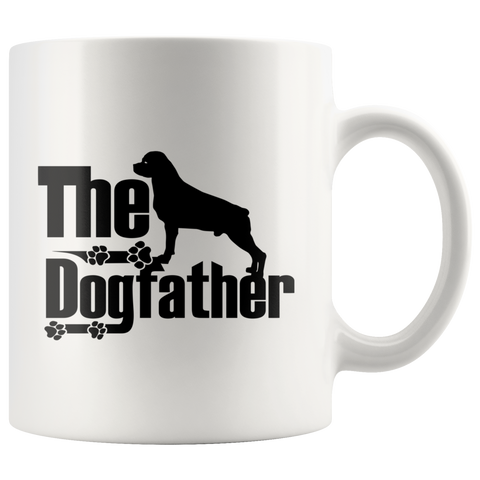 Rottweiler Lover Gifts The Dogfather 11oz White Coffee Mug