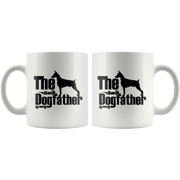 Doberman Lover Gifts The Dogfather 11oz White Coffee Mug